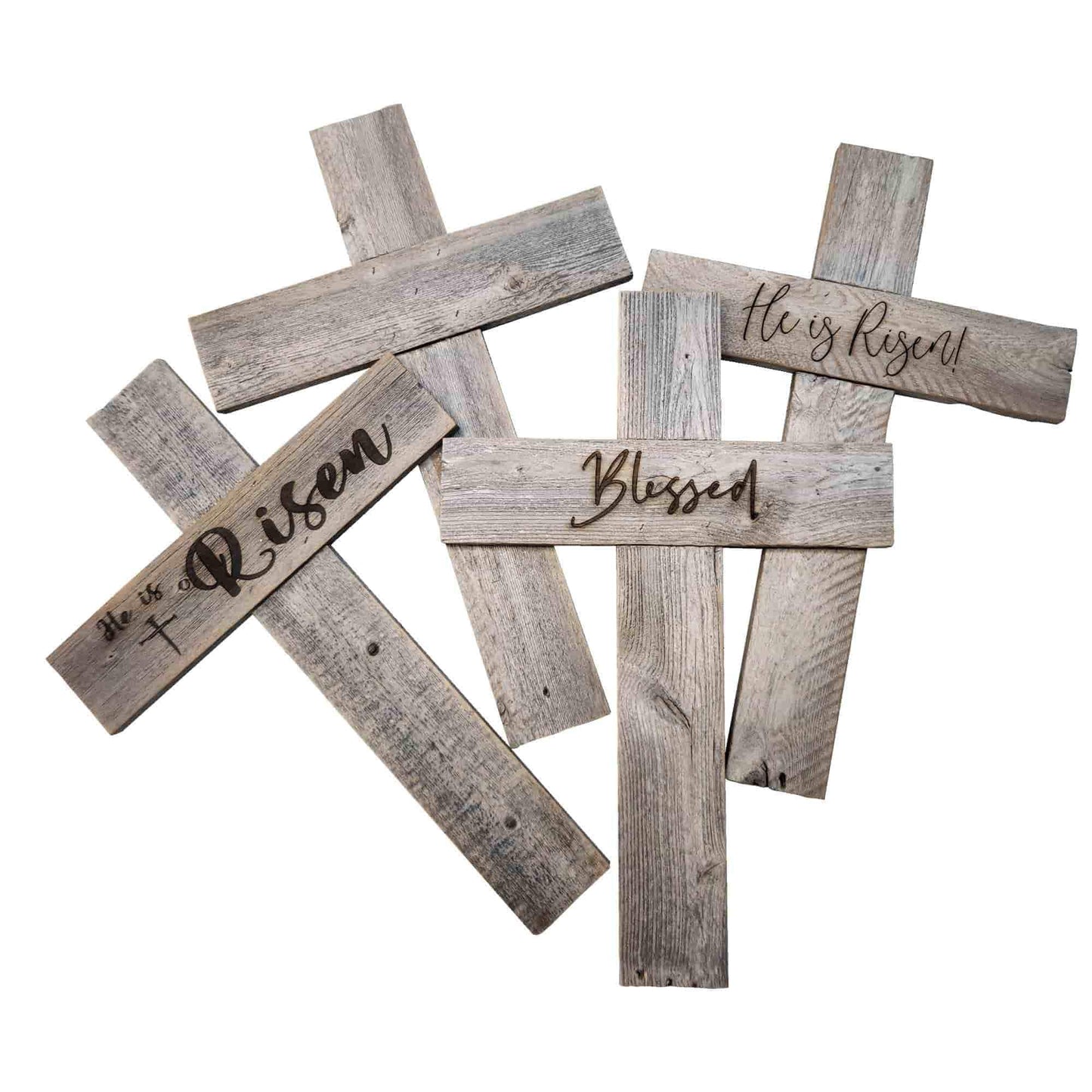 Rustic Reclaimed Wood Cross, Christian Home Decor (Large)