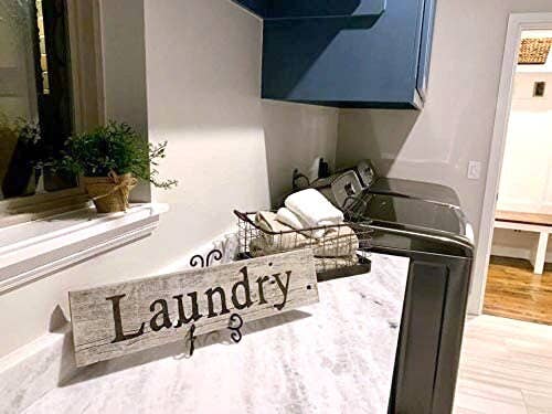 Laundry Sign - Rustic Farmhouse Decor- 100% Reclaimed Wood