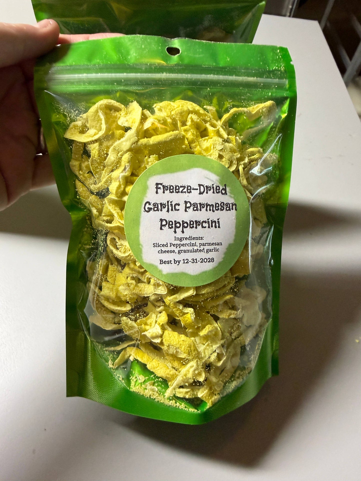 Freeze Dried Parmesan Garlic Peppercinis
