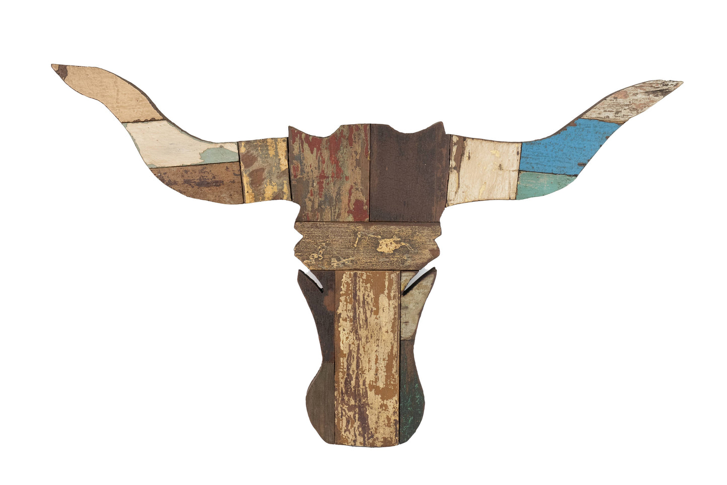Reclaimed Wood Longhorn-Wall Decor