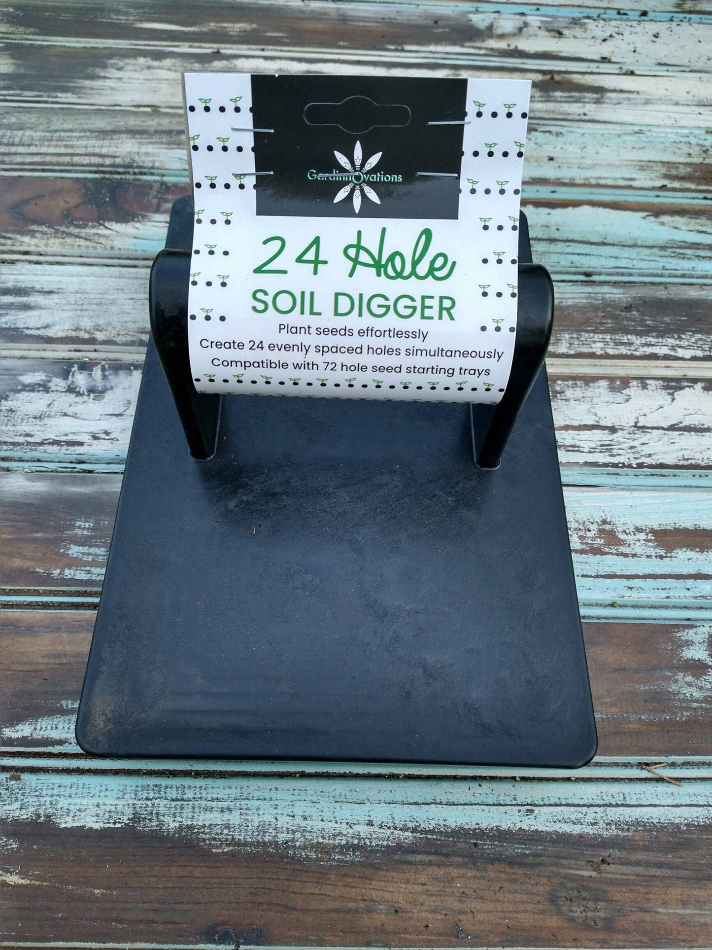 24-Hole Soil Digger and Soil Spacer for Planting Seeds - New