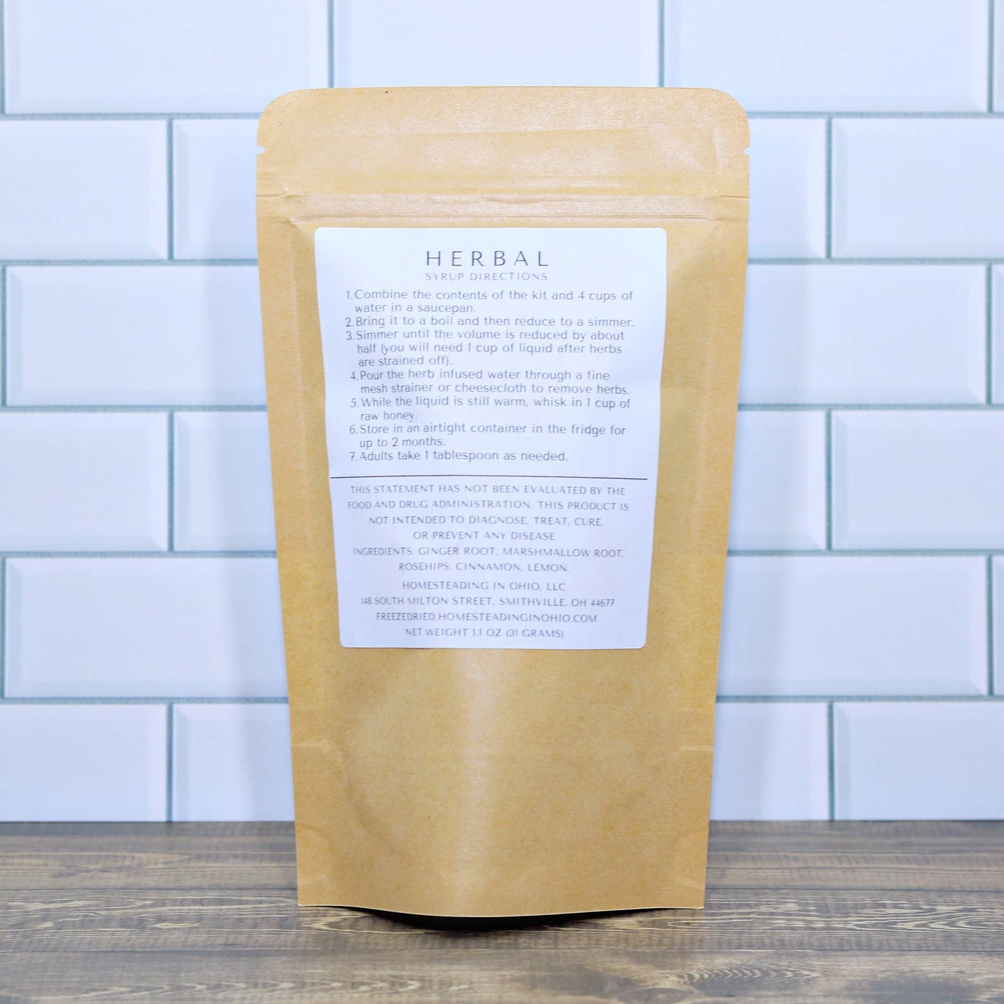DIY Herbal Cough Syrup Making Kit