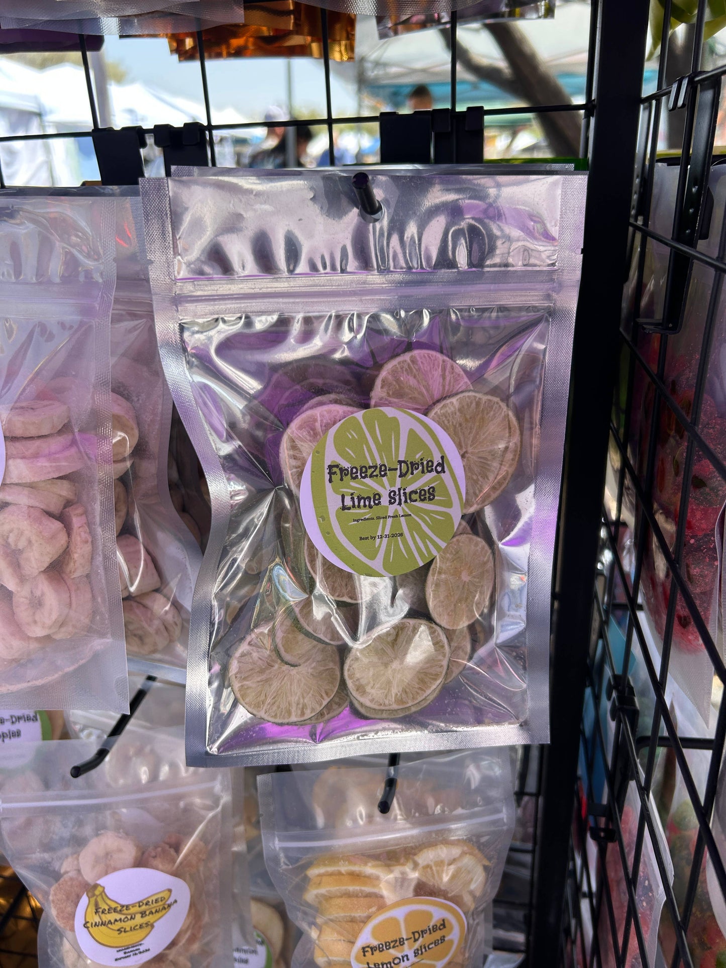 Freeze dried limes