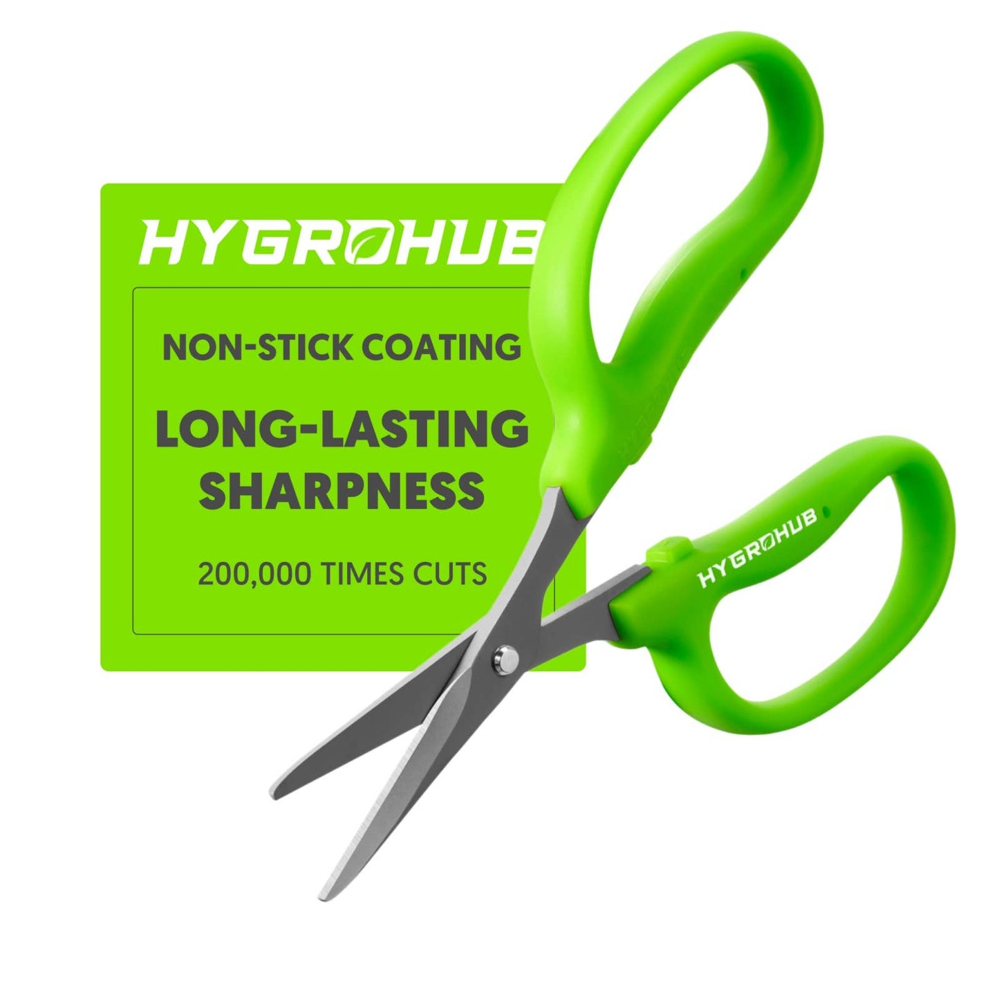 Garden Scissors Curved Non Stick Coated Blade Pruning Snips