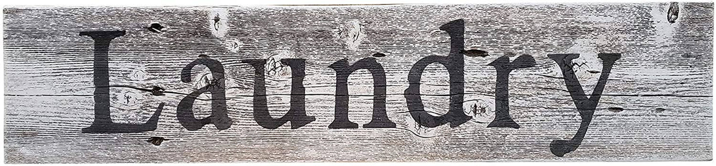 Laundry Sign - Rustic Farmhouse Decor- 100% Reclaimed Wood