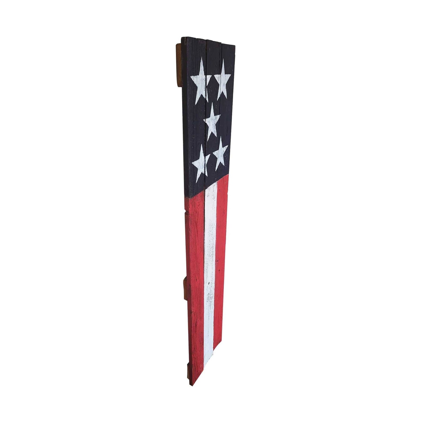 Rustic Hand-Painted Patriotic Wood Sign