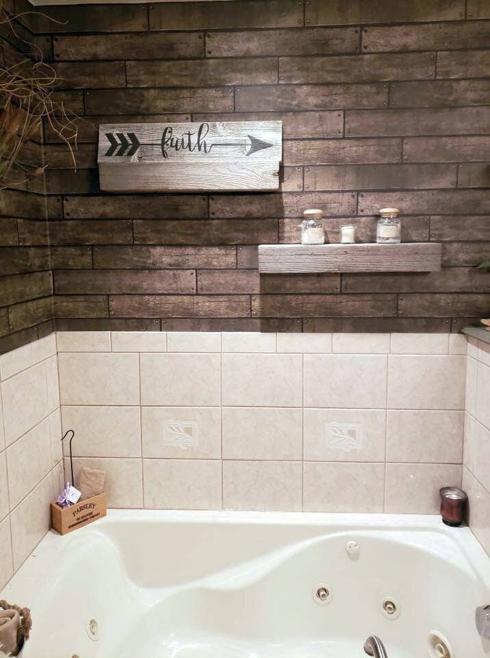 Faith Sign Rustic Reclaimed Wood - Farmhouse Style