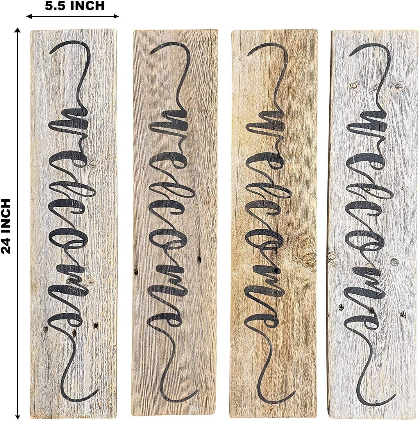 Wood Welcome Sign Made With Reclaimed Wood