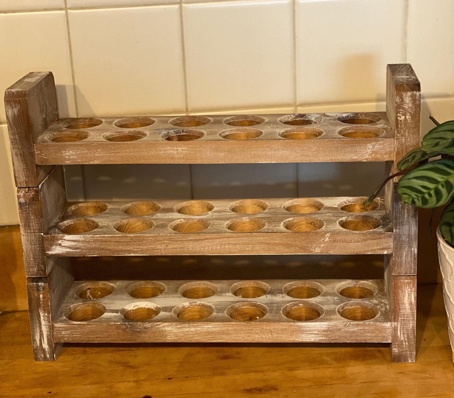 Farmhouse Stackable Wood Egg Holder l Egg Storage l Fresh Egg Storage l Wooden Egg Holder l Wooden Egg Rack l Wood Egg Carton l Egg Tray