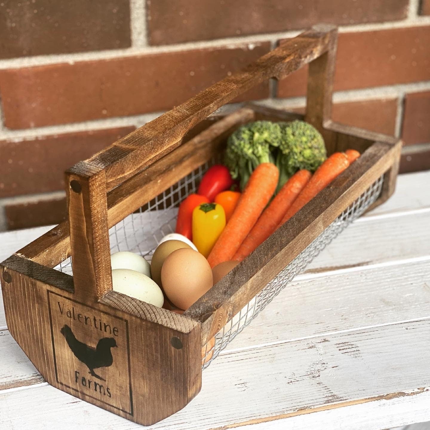 Egg Collection Basket | Fresh Egg Basket | Egg Collecting | Garden Harvest Basket | Garden Basket | Garden Hod | Produce Basket |