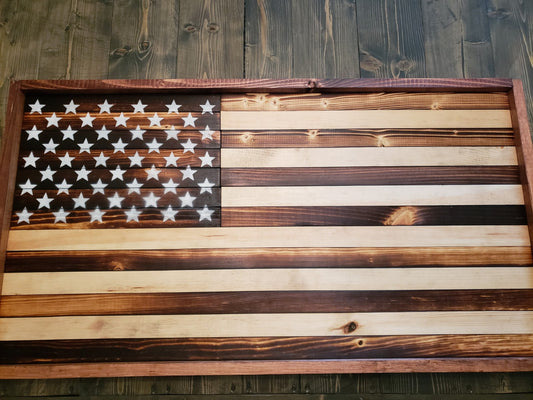 Framed 2' x 3' U.S. Flag