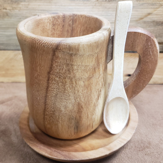 Acacia Wood Cup Set