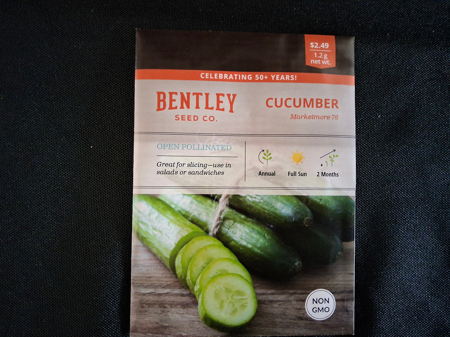 Cucumber, Marketmore 76 Seed Packets - 20