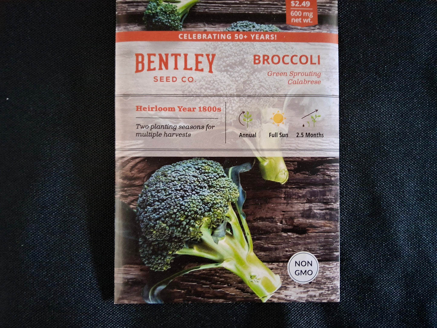 Broccoli, Green Sprouting Seed Packets - 9