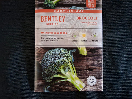 Broccoli, Green Sprouting Seed Packets - 9
