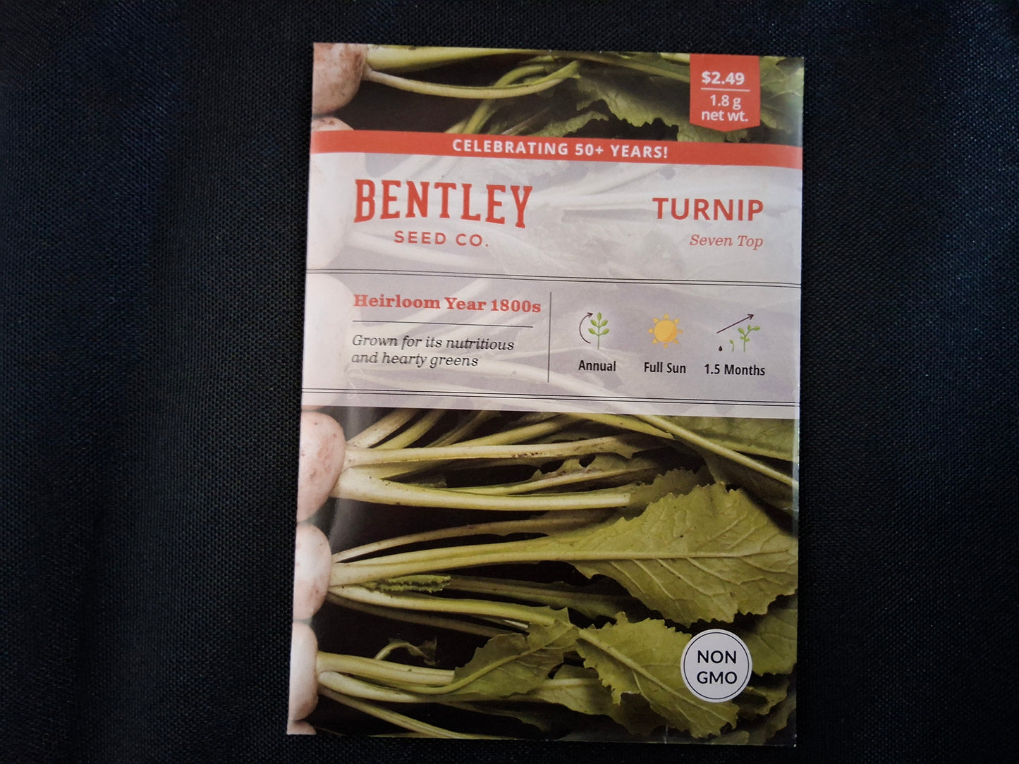 Turnip, Seven Top Seed Packets - 58