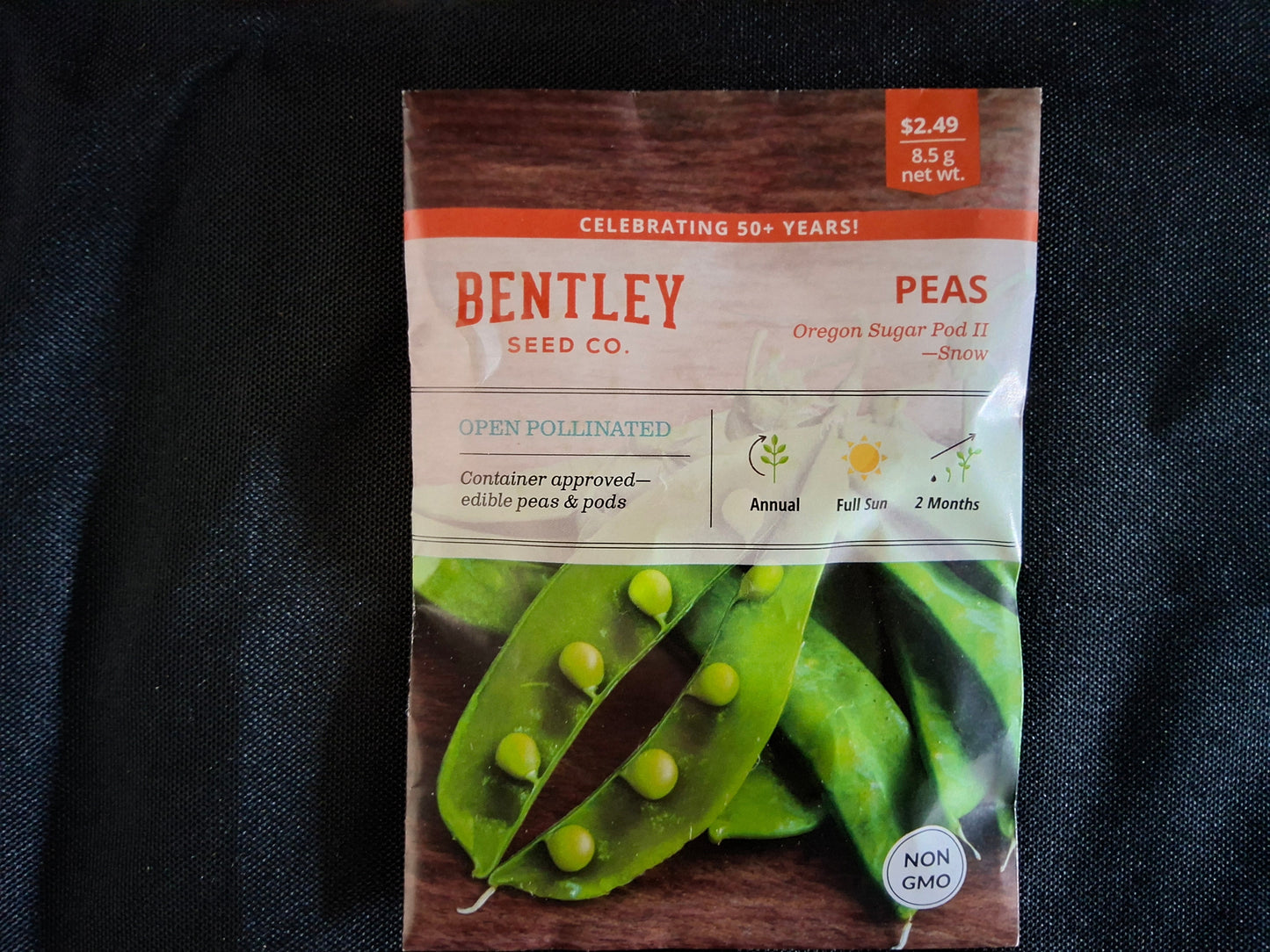 Peas, Oregon Sugar Pod Seed Packets - 579