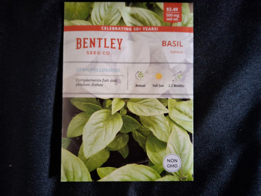 Basil, Lemon Seed Packets - 592