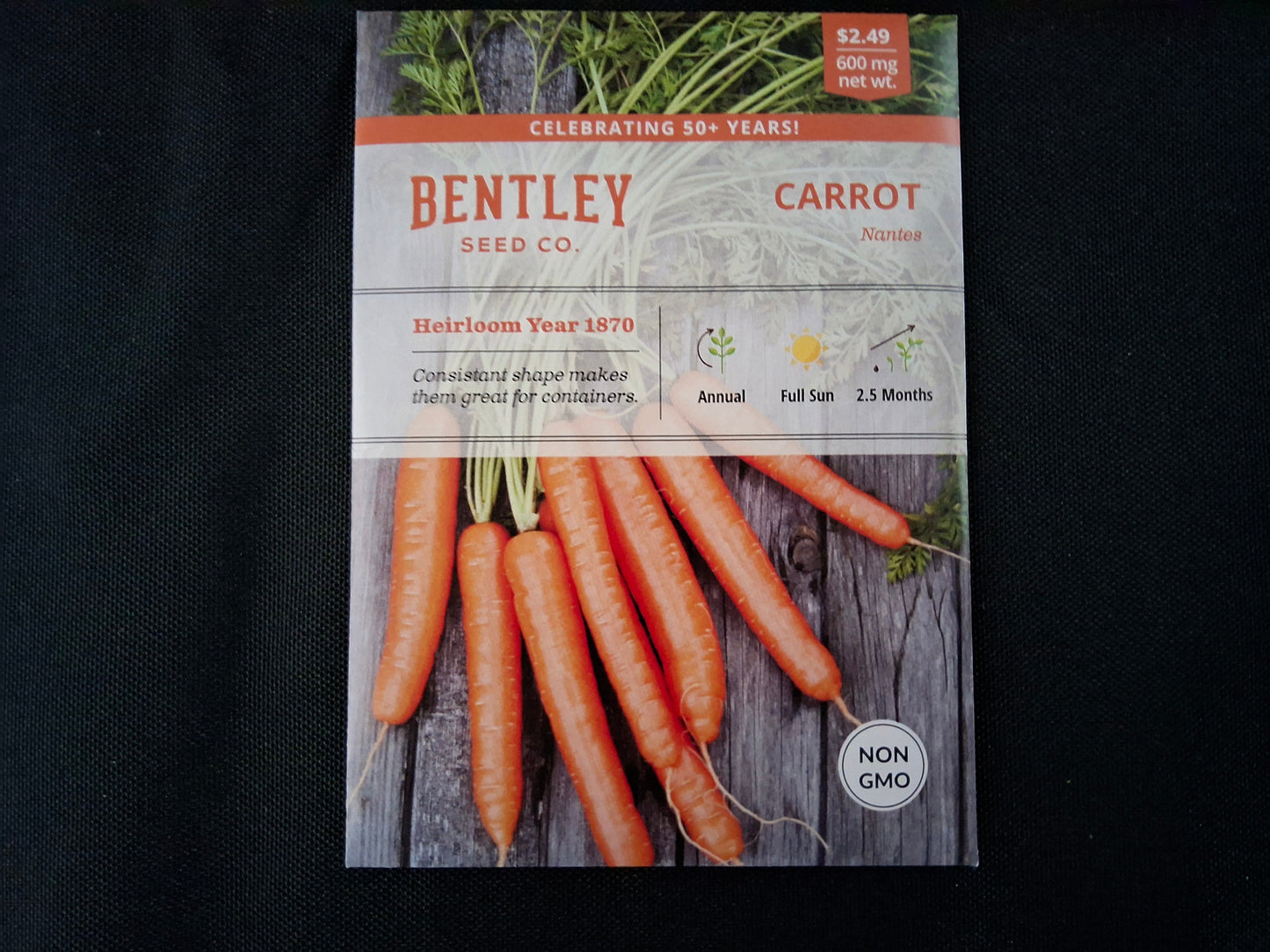 Carrot, Nantes Seed Packets - 14