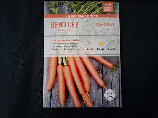 Carrot, Nantes Seed Packets - 14