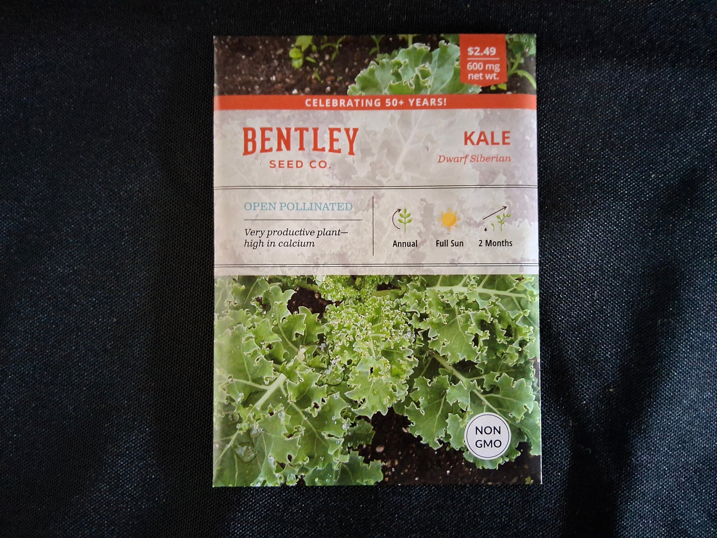 Kale, Dwarf Siberian Seed Packets - 594