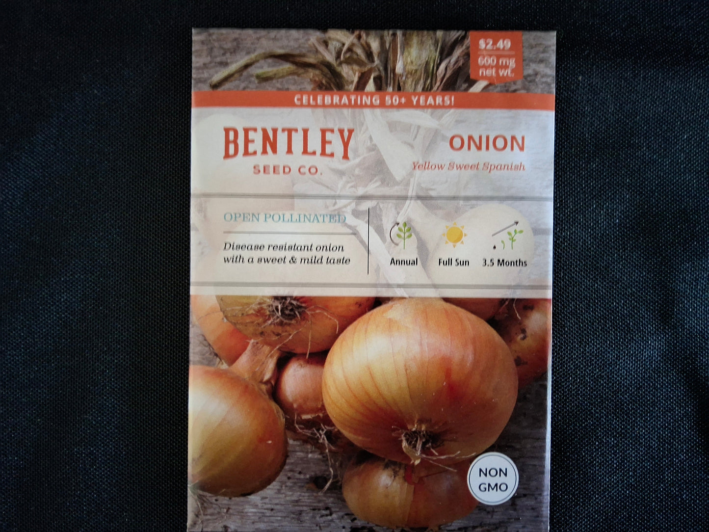 Onion, Yellow Sweet Spanish Seed Packets - 589