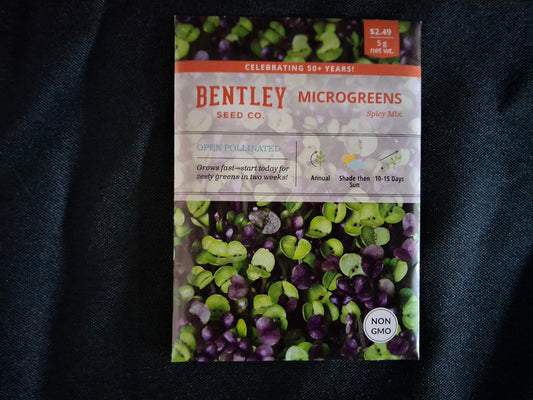 Microgreens, Spicy Mix Seed Packets - 1136