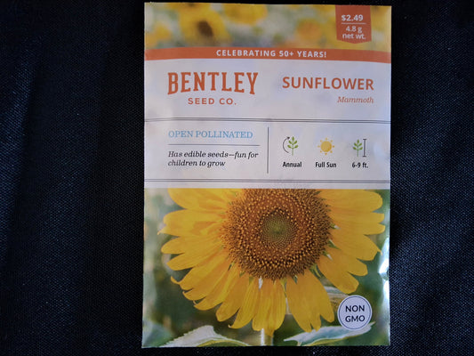 Sunflower, Mammoth Seed Packets - 99
