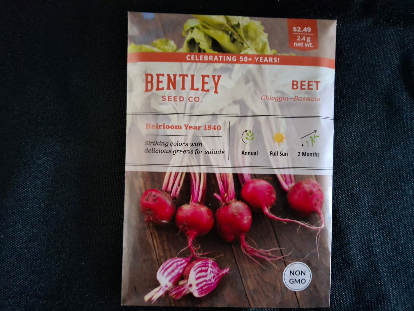 Beets, Chioggia Bassano Seed Packets - 569