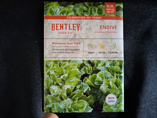 Endive, Broadleaf Batavian Seed Packets -577