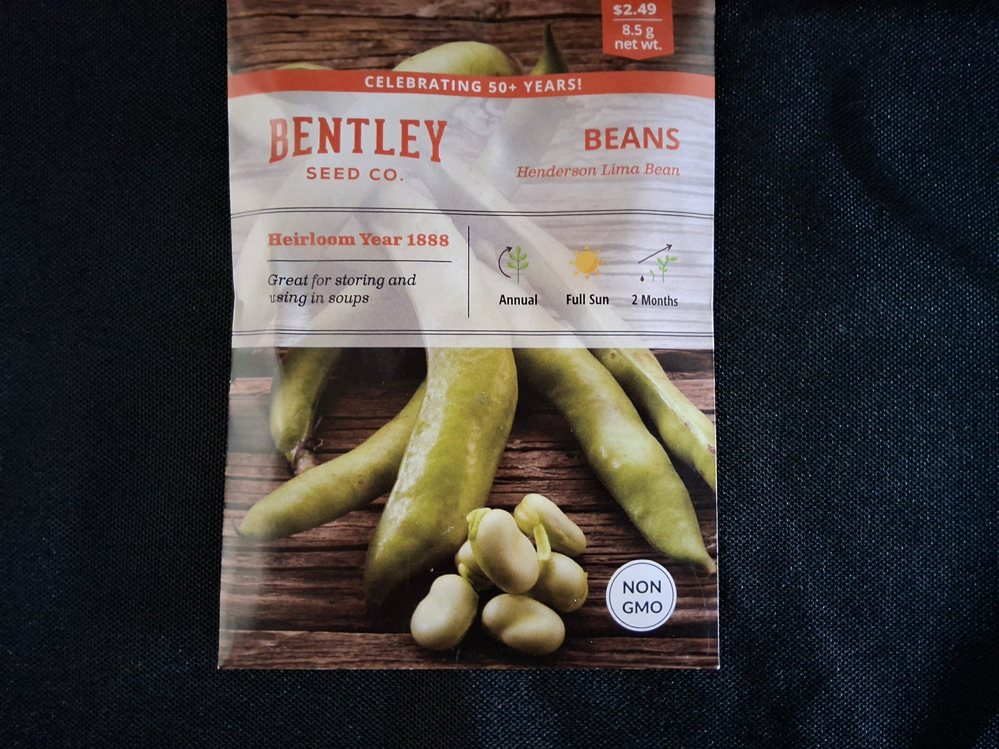 Beans, Henderson's Lima Bean Seed Packets - 7