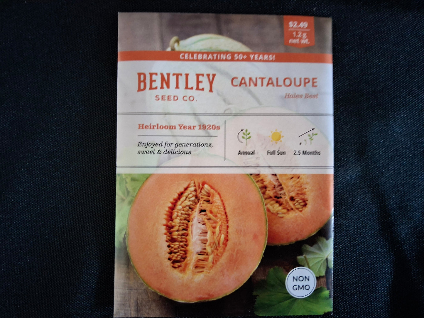 Cantaloupe, Hale's Best Seed Packets - 12