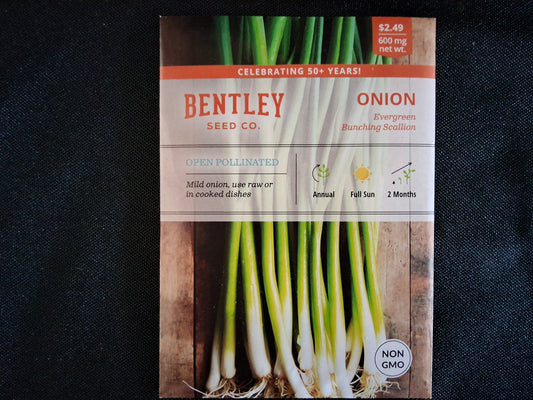 Onion, Evergreen Bunching Seed Packets - 32