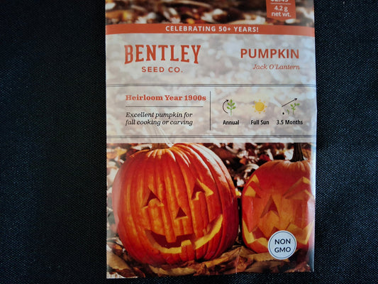 Pumpkin, Jack O'Lantern Seed Packets - 40