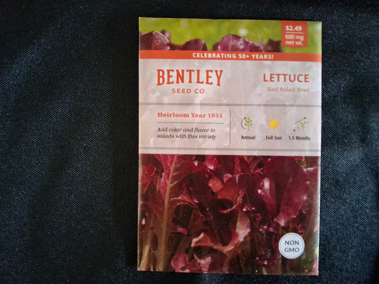Lettuce, Red Salad Bowl Seed Packets - 453