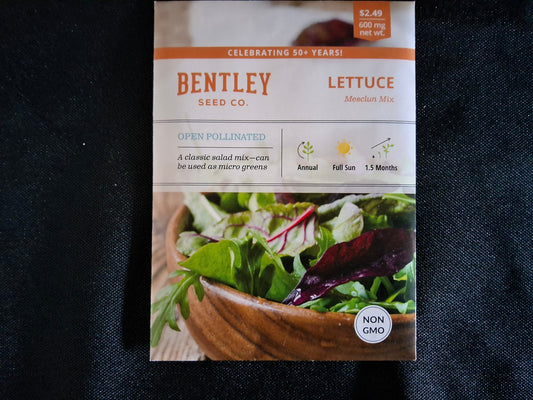 Lettuce, Mesclun Mix Seed Packets - 451