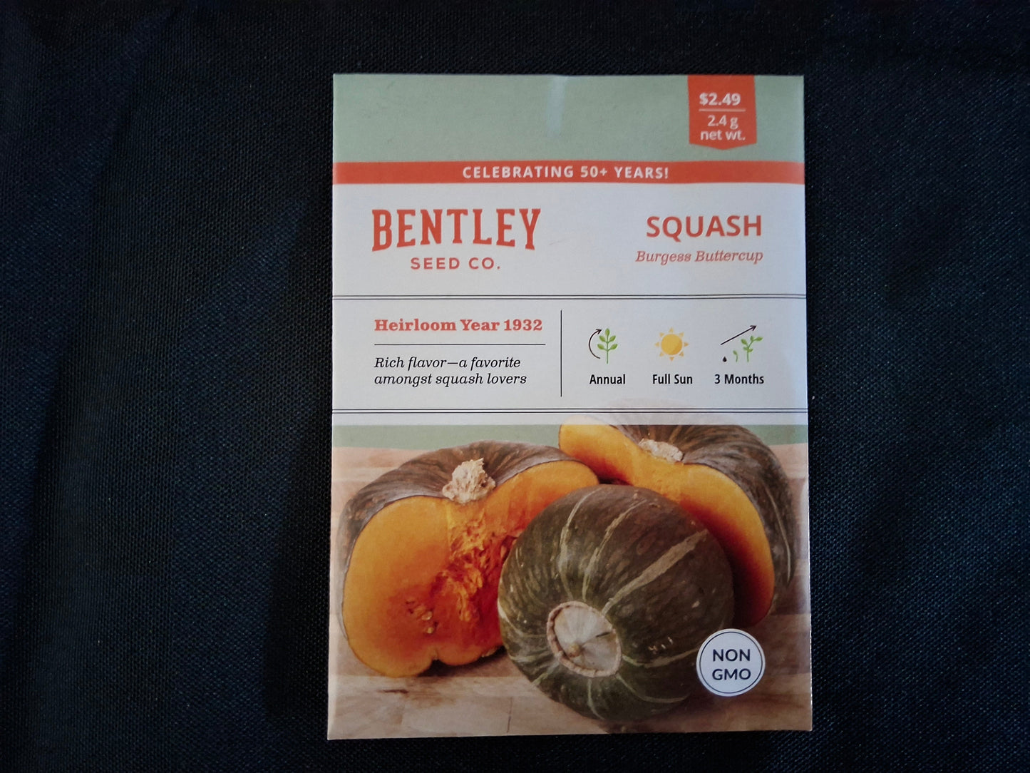 Squash, Buttercup Seed Packets - 46